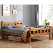 Miami Antique Solid Pine Wooden Bed