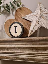 Initial Wall Art Rustic Letters