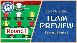 world cup fantasy football round 1