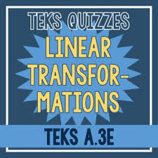 Linear Transformations Quiz Teks A 3e