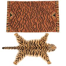 2 tiger stripe rugs millea brothers