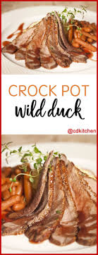 One mallard will serve two people comfortably; Crock Pot Wild Duck Recipe Cdkitchen Com
