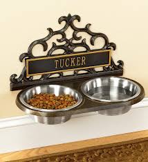 personalized wall mount pet feeder