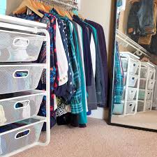 ikea algot wire drawers in closet