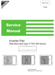 daikin ftxv25av1b service manual page