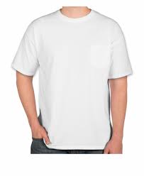 Custom Comfort Colors 100 Cotton Pocket T Shirt White T