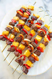 sweet tropical teriyaki beef kabobs