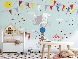 Colorful Circus With Animals Wallpaper