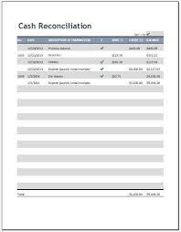 Cash Reconciliation Template Excel Templatee Ga