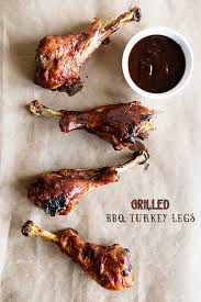 grilled bbq turkey legs recipe dine