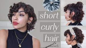 how to style short curly hair you