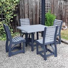 Our benches & picnic tables are constructed from solid profiles of top quality maintenance free recycled plastic boards. Recycled Plastic Dining Table Chairs Greendine Range Woodberry