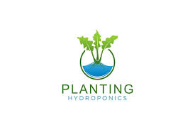 Hydroponic Plant Logo Design Organic
