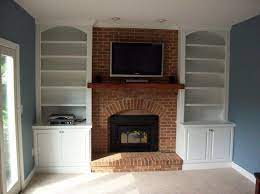 Cabinets Around Fireplace Design