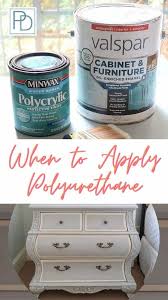 When To Polyurethane Painted Furniture