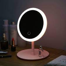 minimalist led makeup mirror chargeable