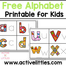 free alphabet tracing printable for
