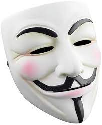 Guy Fawkes Mask with Vinyl Sticker ...