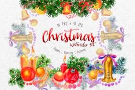 Christmas Watercolor Png Set Graphic By Mystocks Creative Fabrica