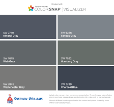 View interior and exterior paint colors and color palettes. I Found These Colors With Colorsnap Visualizer For Iphone By Sherwin Williams Miner Exterior Paint Colors For House Exterior Gray Paint Paint Colors For Home