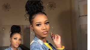 Follow the steps below to create this look 24 amazing prom hairstyles for black girls. How To Easy Curly Messy Bun With Weave Klaiyi Hair Unsponsored Review Clairefendy Youtube