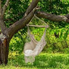 Ivory Hammock Chair Swing Hanging Rope