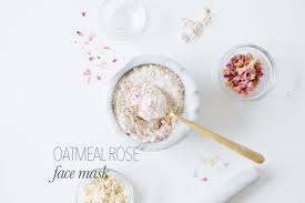 oatmeal rose face mask diy kale