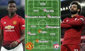 Manchester united big players bruno fernandes, paul pogba and edinson cavani are in sensational form in front of goals. Manchester United Vs Liverpool Combined Xi Who Starts Up Front Daily Mail Online