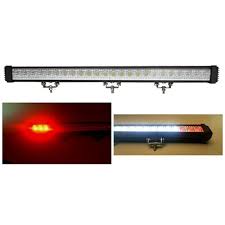 32 67 Off Road Red White Led Light Bar W Aux Stop Turn 5400 Lm Spot