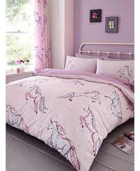 star unicorn double duvet cover and