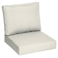 cream outdoor 2 piece deep seat cushion