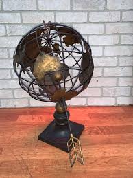 Vintage Celestial Metal Armillary Globe
