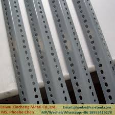Hot Item Grey Color Dexion Design Equal Type Steel Slotted Angle Bar