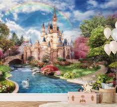 Princess Castle Wall Mural Cinderella