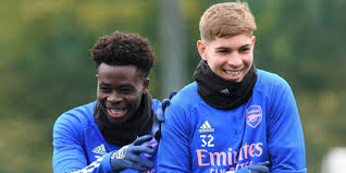 Hope the academy kids saka and smith rowe show the old guard what it means to play for the badge. Saka Smith Rowe In Full Training Ahead Of Trip To Prague Arseblog News The Arsenal News Site