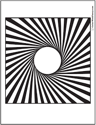 When we think of october holidays, most of us think of halloween. 3d Illusion Geometric Coloring Pages Circle To Square