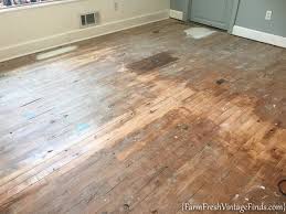 painting a hardwood floor
