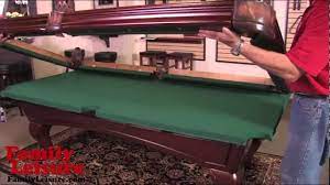 slate billiard pool table installation