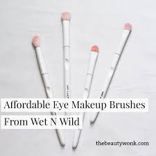 affordable eyeshadow brushes from wet n