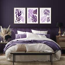 Prints Purple And Gold Wall Art