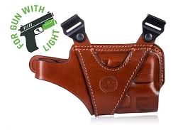 horizontal leather shoulder holster for