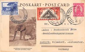01:49 edt, 1 may 2021. Br98144 Kruger National Park South Africa Elephant Postal Stationery Hippostcard