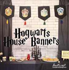 how to make a hogwarts house banner diy