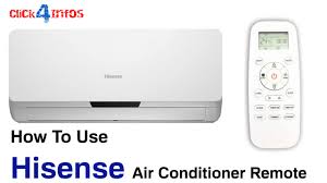 how to use hisense air conditioner remote