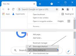 ons from chrome bookmarks bar