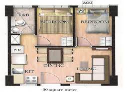 90 30 Sqm Plan Ideas Apartment