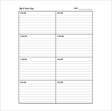 School Schedule Template 19 Free Word Excel Pdf Format