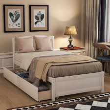 ouyessir twin platform bed frame with