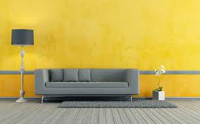 Stylish Interior Living Room Yellow