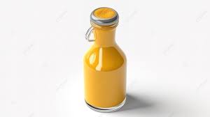 Vibrant Yellow Mustard Sauce Bottle On